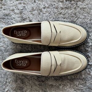 Franco Sarto Cream Loafers